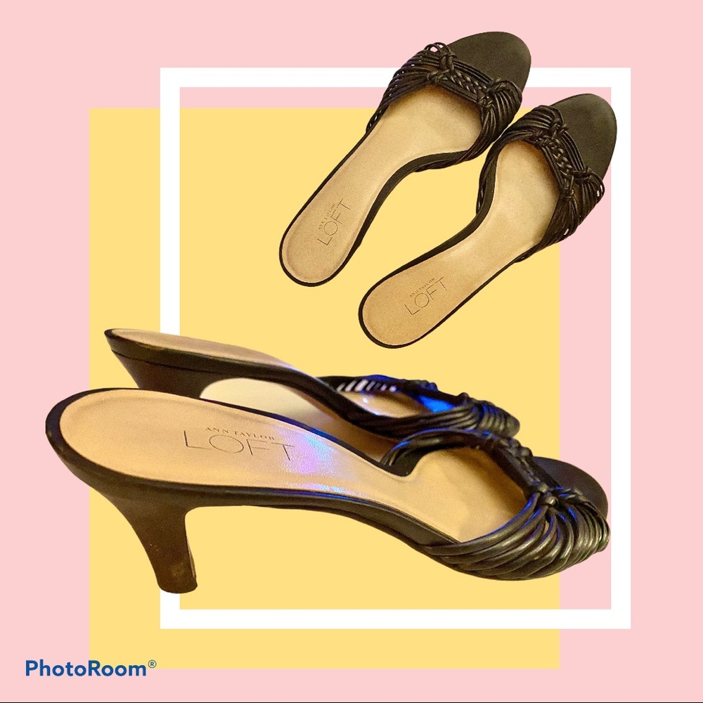 Ann Taylor Loft leather heels